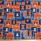 Licensed NCAA University of Illinois Argyle Boxes Cotton Fabric by the Yard